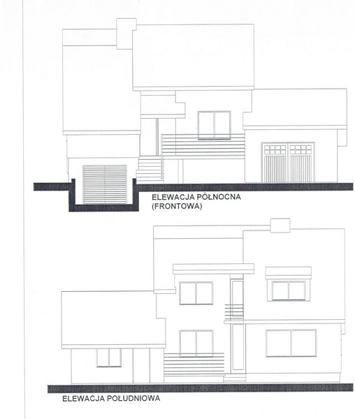 Elewacja Poludniowa I Polnocna Kopiowanie