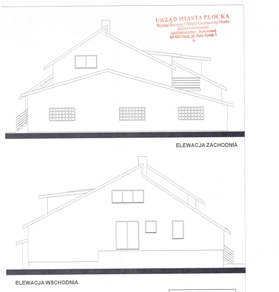 Elewacja Wsch I Zach Kopiowanie